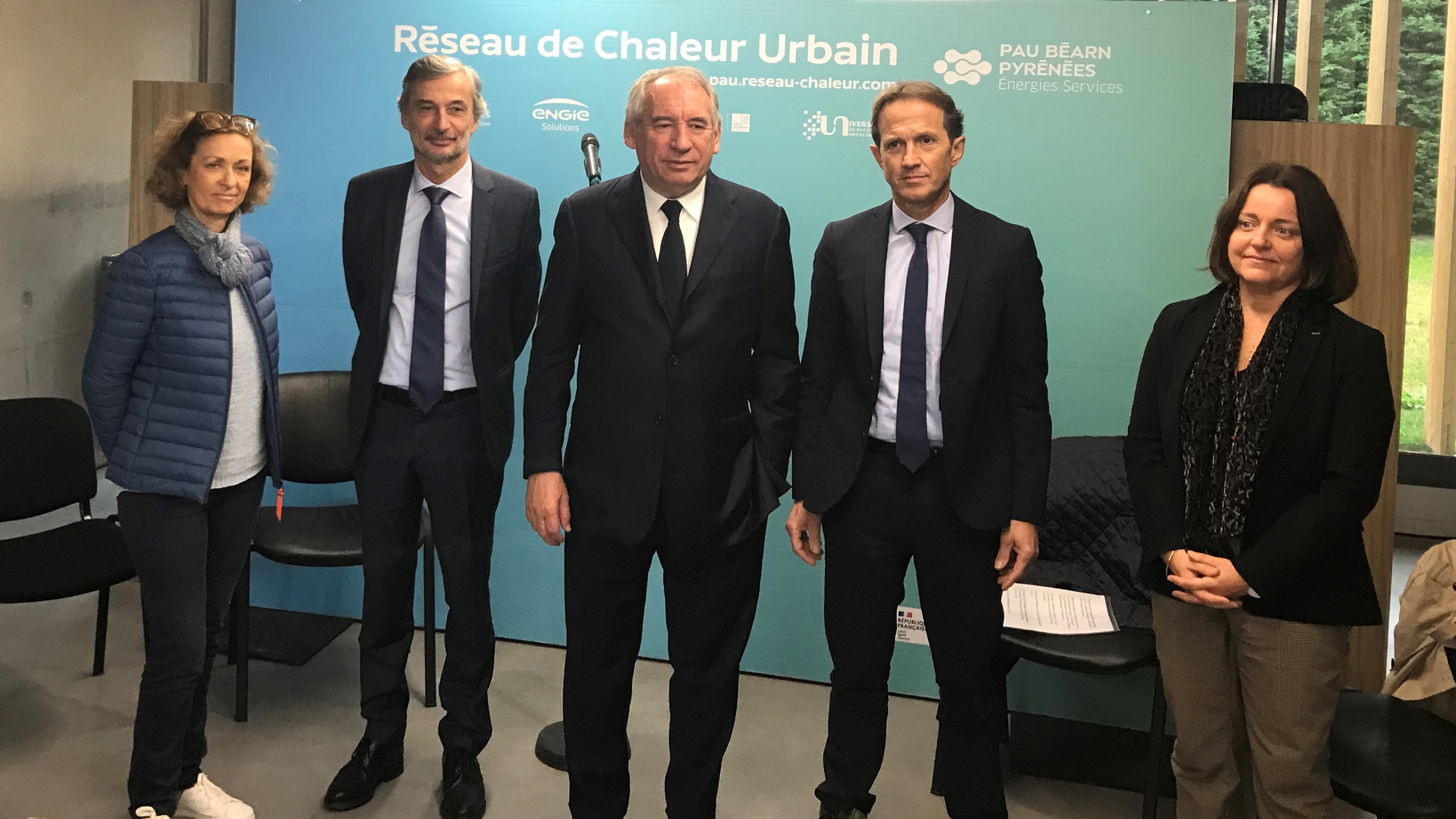 Inauguration du raccordement du Réseau de Chaleur Urbain de la Communauté d’Agglomération Pau Béarn Pyrénées à l’Unité de Valorisation Energétique de Lescar