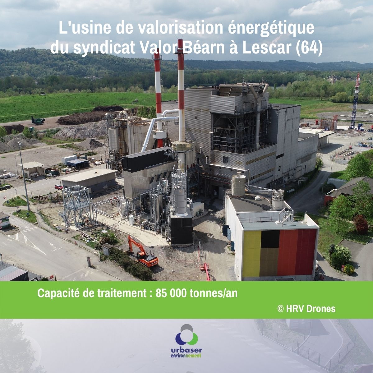 L'usine de valorisation énergétique du syndicat Valor Béarn à Lescar (64)