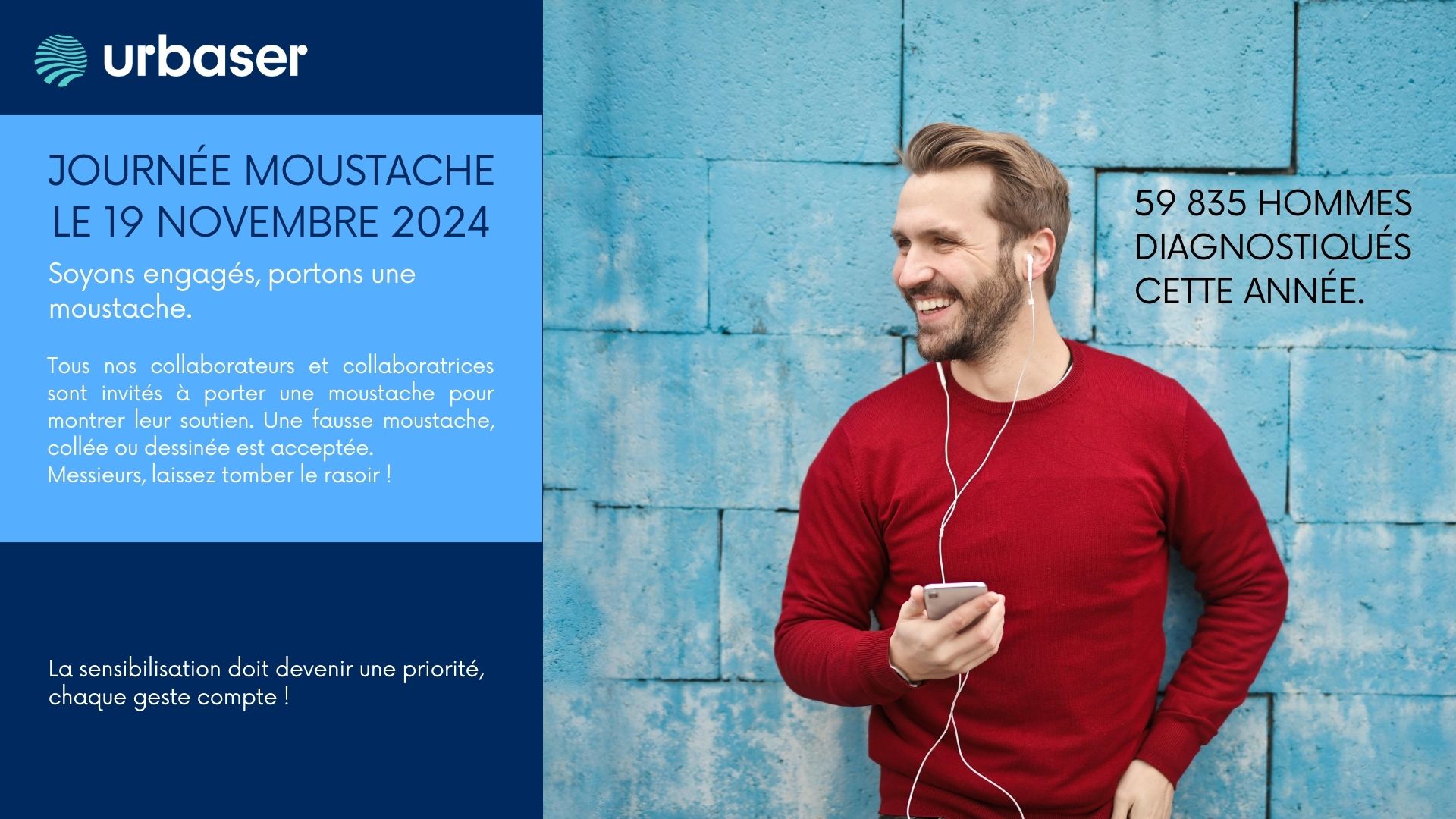 Urbaser Environnement se mobilise pour Movember